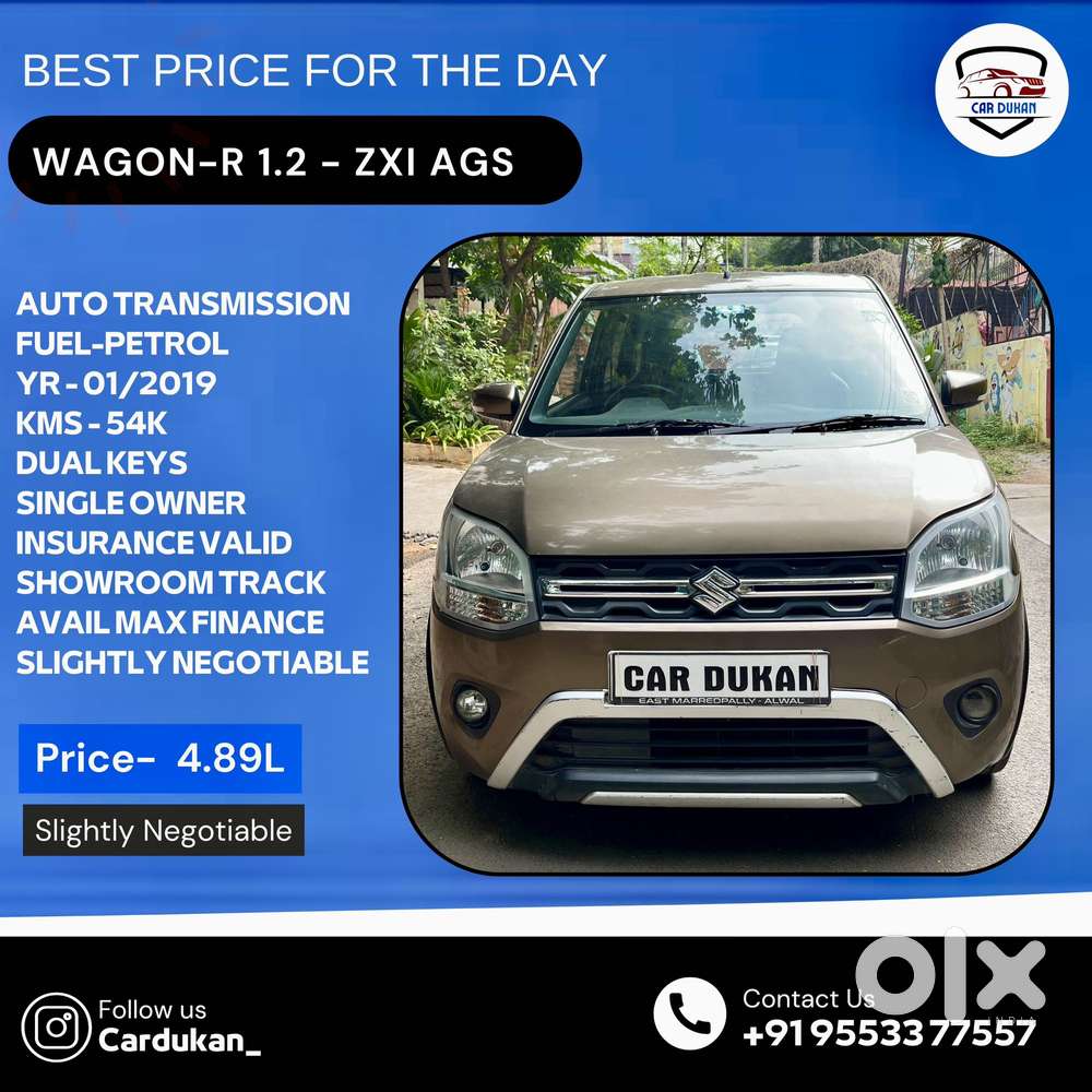 Maruti Suzuki Wagon R Zxi Ags 1.2, 2019, Petrol