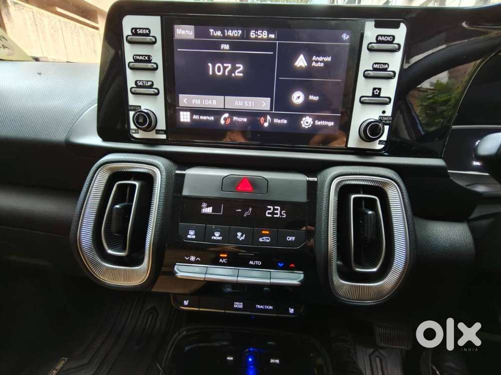 Kia Sonet Imperial Blue Color Htx 7dct
