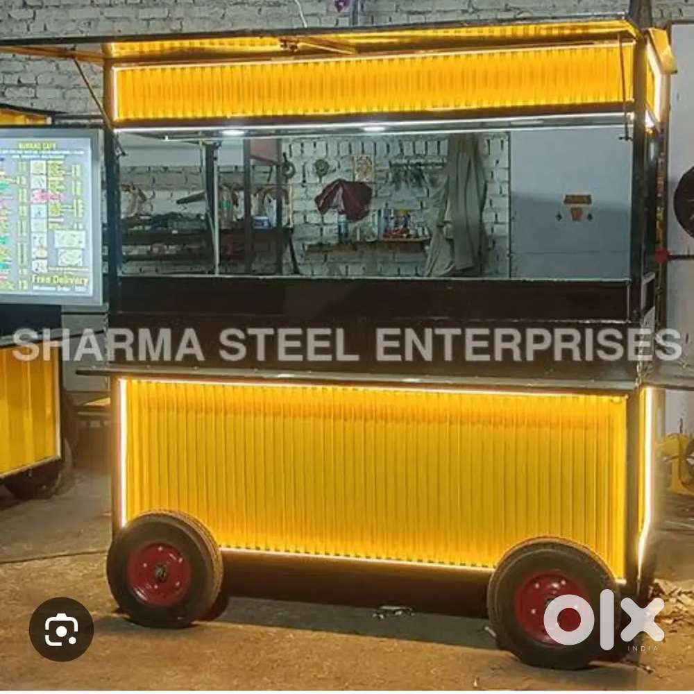 Food cart yellow colour