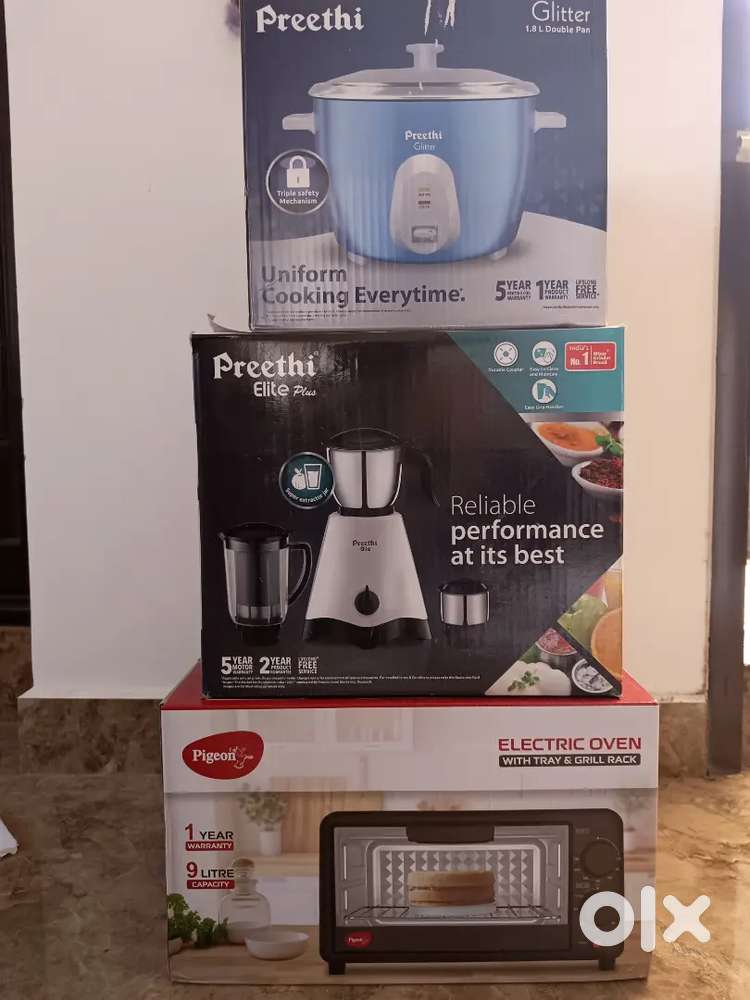 Brand New with packed box - Rice cooker, Mixer set, Elctric oven ...