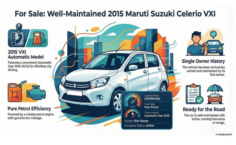 Maruti Suzuki Celerio 2014-2017 Vxi At, 2015, Petrol