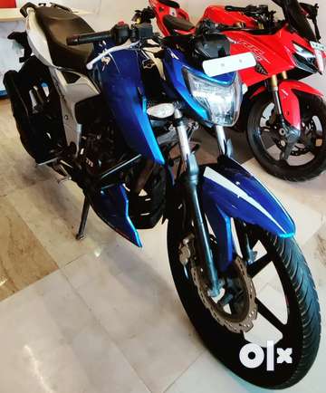 TVS Apache RTR 160 4v 2019 model Blue colour Motorcycles 1785801125