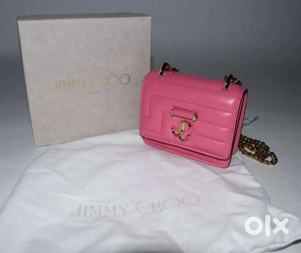 Authentic Jimmy Choo Micro Varenne Quilted Leather Shoulder Bag
