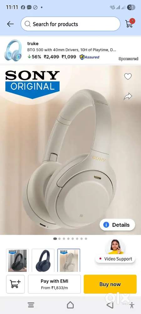 Gaming Headset 1000xm4 Gaming WH-1000XM4 Wireless Noise Canceling Over-The-Ear Headphones