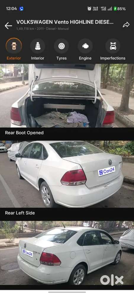 Volkswagen Vento Diesel Highline 2011 Car