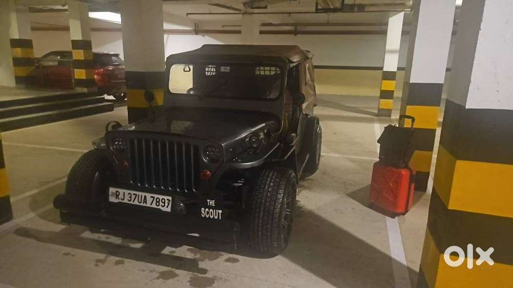Modified Jeep And Trailer