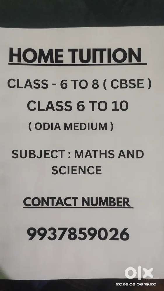MATHEMATICS AND SCIENCE CLASSES