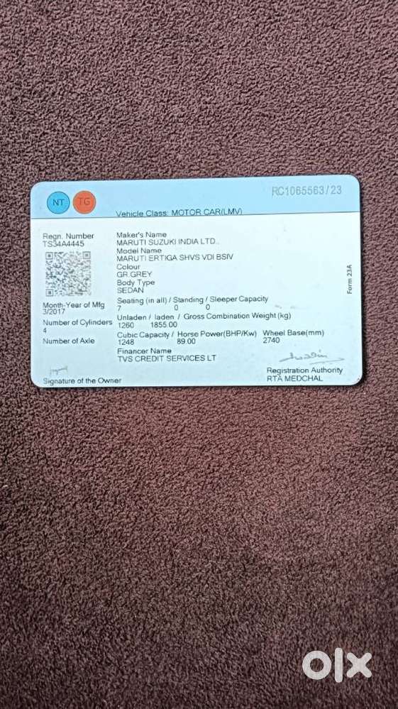 Maruti Suzuki Ertiga Vdi Shvs, 2017, Diesel