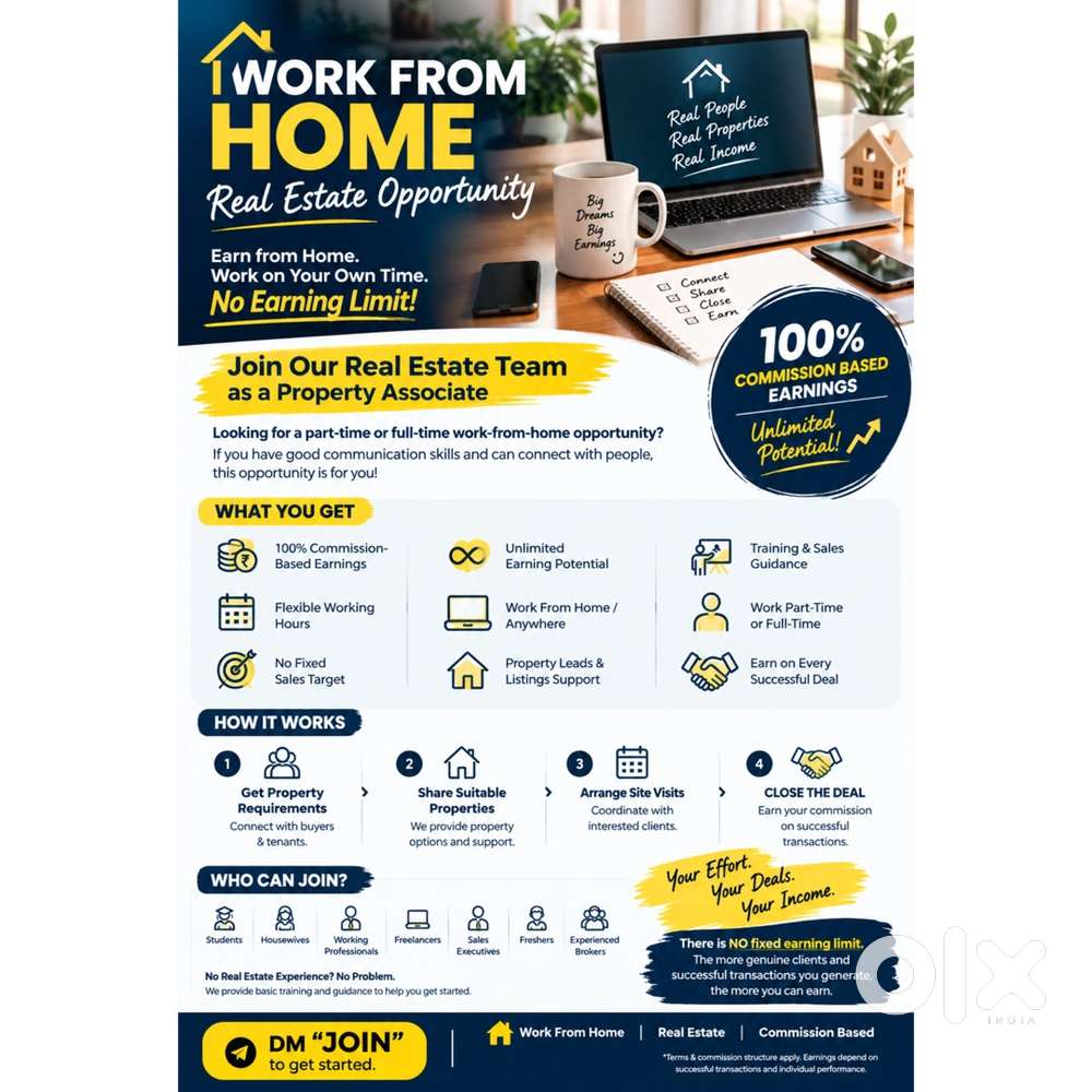 WORK FROM HOME &mdash; REAL ESTATE OPPORTUNITY