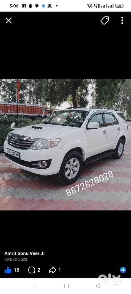 Toyota Fortuner Legender 2010 Diesel 120000 Km Driven