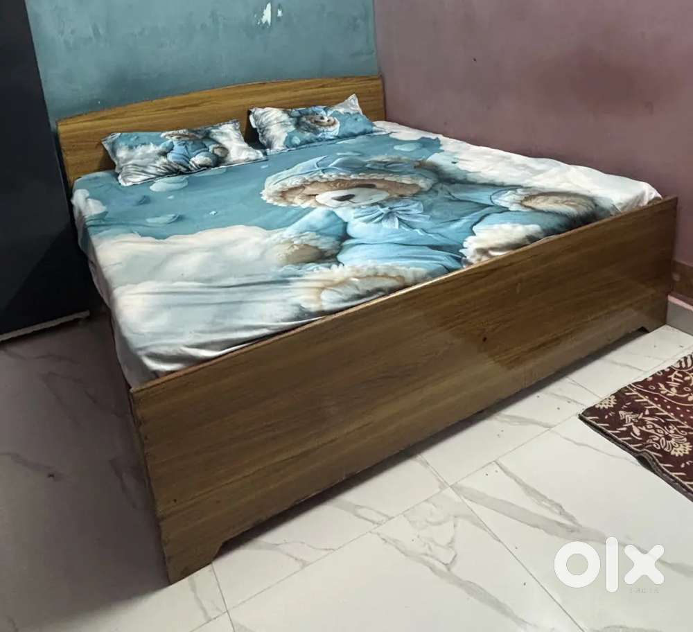 Bed without mattress