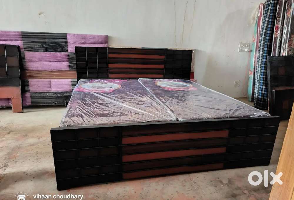 NEW DOUBLE BED WITH BOX
