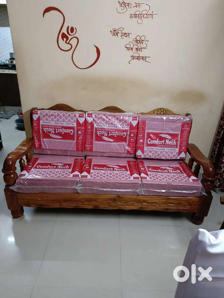 Olx sofa set wooden discount
