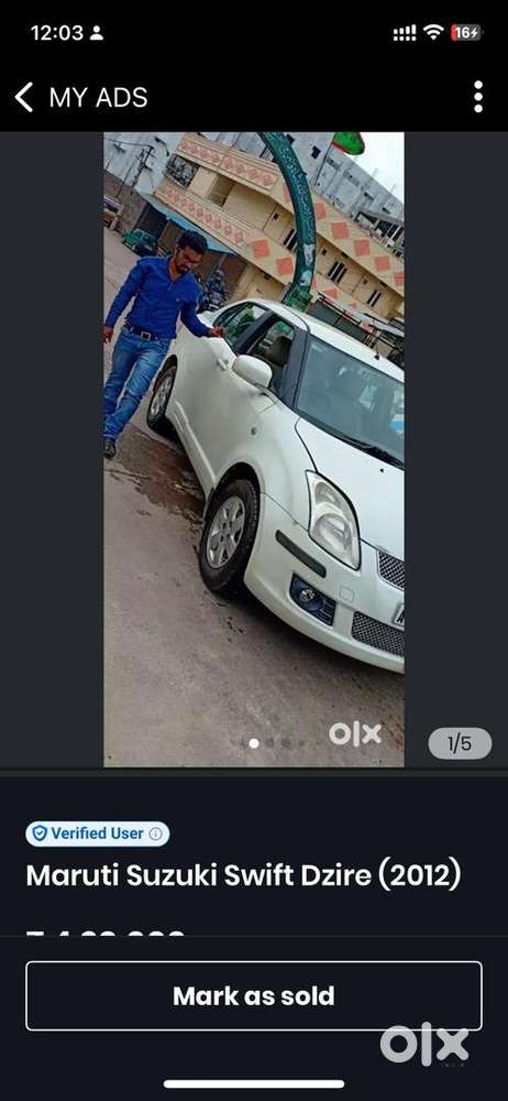 Maruti Suzuki Swift Dzire 2012 Petrol 100500 Km Driven