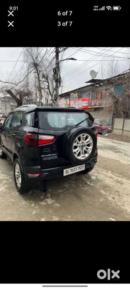 Black Ford Ecosport 2015 Diesel Well Maintained