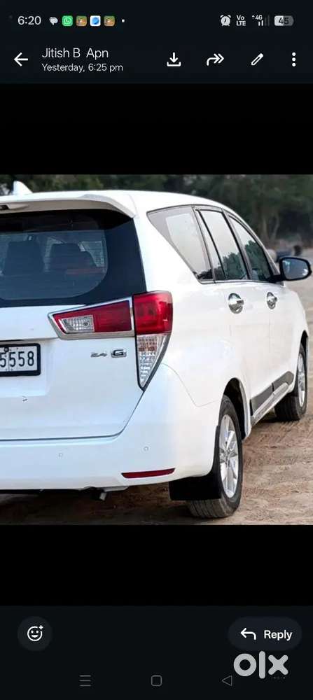Toyota Innova Crysta 2019 Diesel 78000 Km Driven