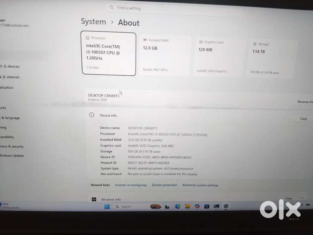 INTEl core i3  10 GEN