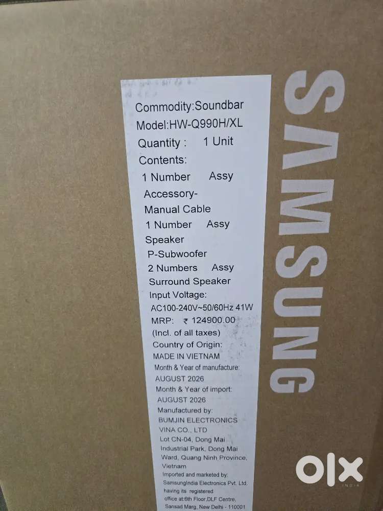 Samsung Soundbar - Q990H/XL