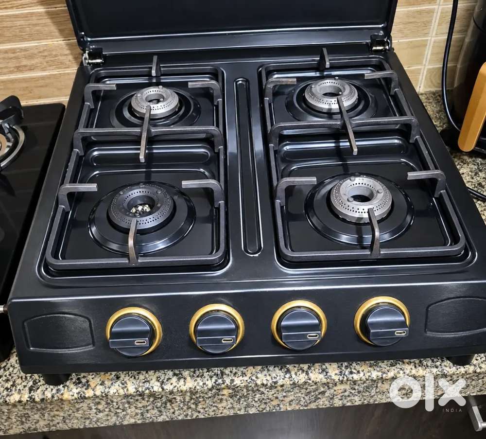 4 burner stove home kitchen suitable for LPG/PNG , confirms ISI 4246