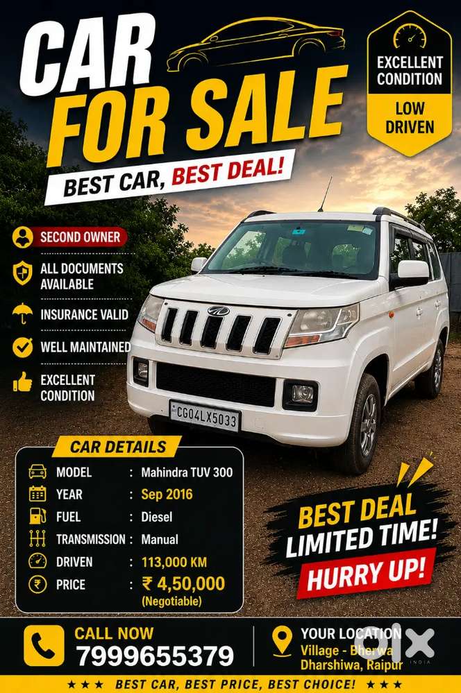 Mahindra Tuv 300 Diesel 2016