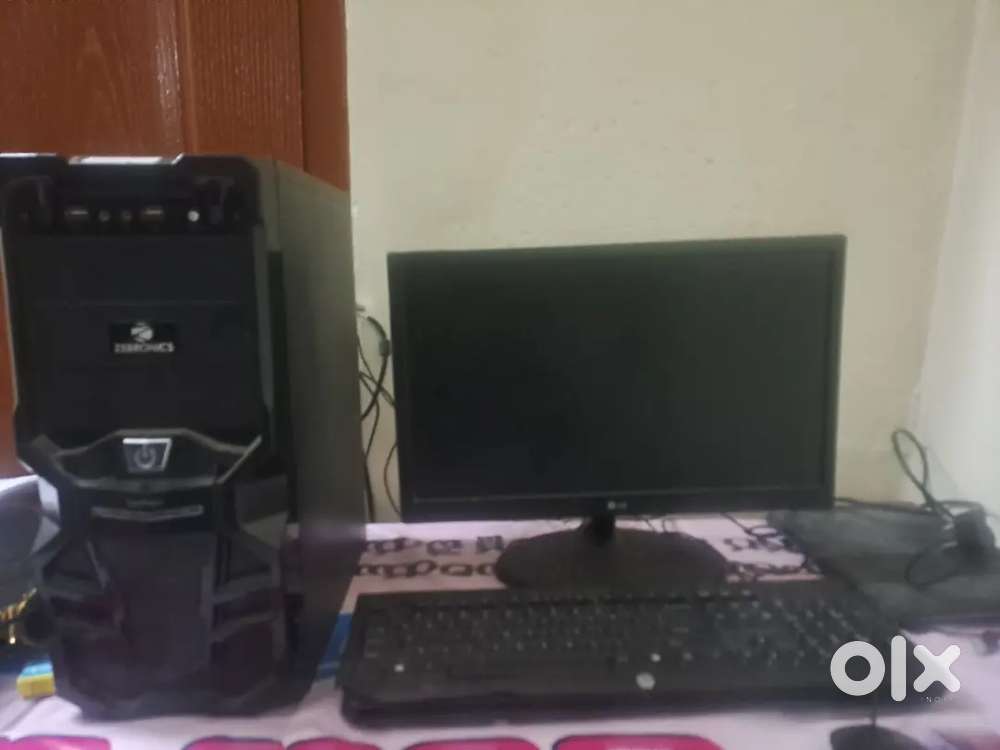 zebronics-cpu    ,  lg-monitor