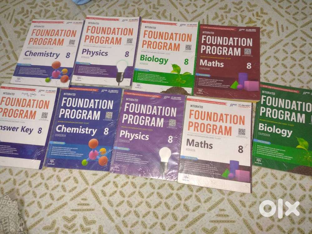 Class 8th Foundation books (8)