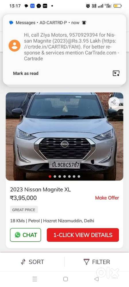 Nissan Magnite 1.0 Xl, 2023, Petrol
