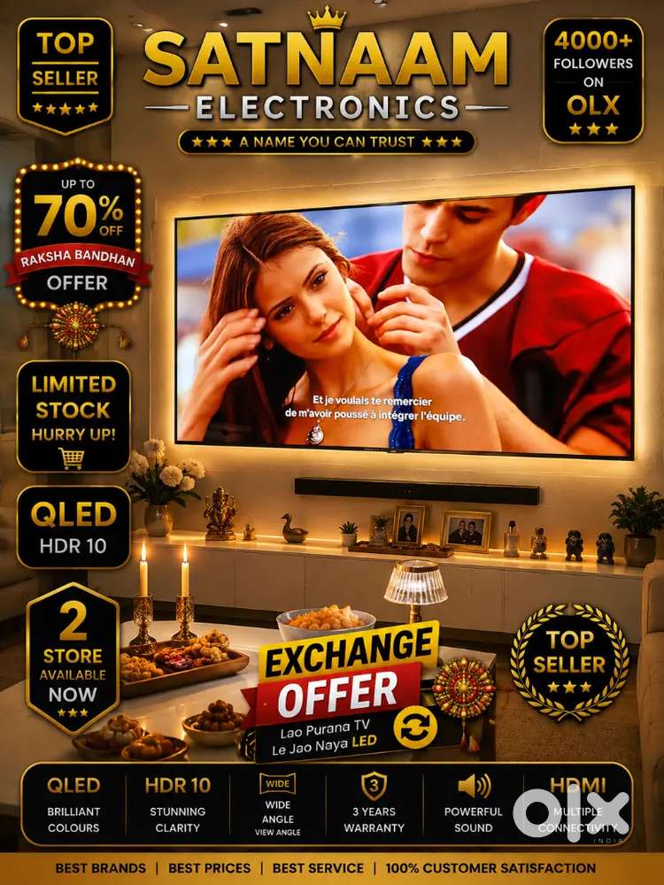 52 SMART LED TV WITH EXCHANGE OFFER 3 YEARS WARRANTY EXCHANGE OFFER HD