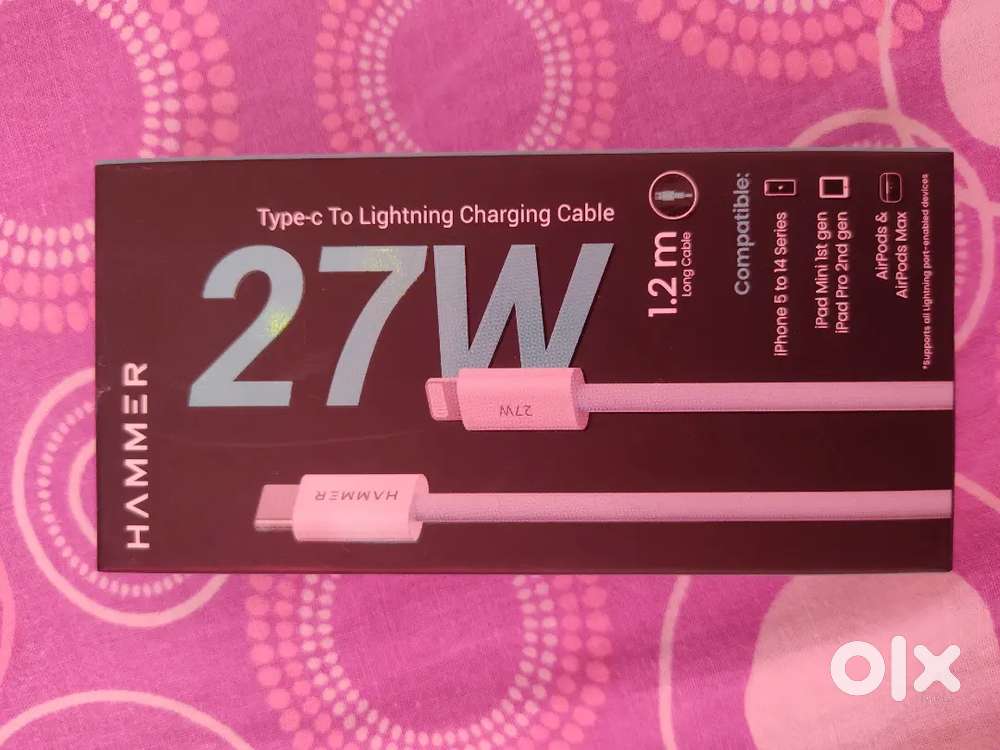 Hammer Type C to Lightning Cable Brand New Seal Packed Condition