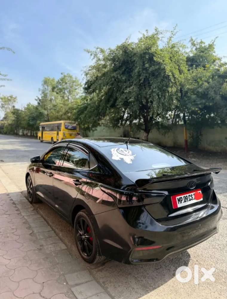 Hyundai Verna Black Colour Customized