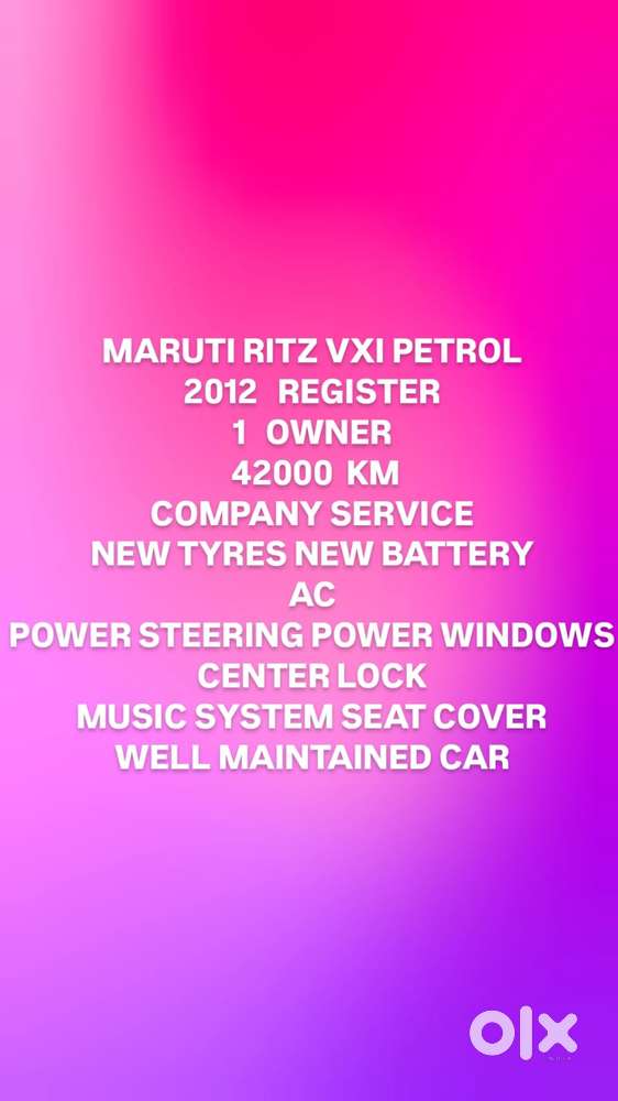 Maruti Suzuki Ritz Vxi, 2012, Petrol