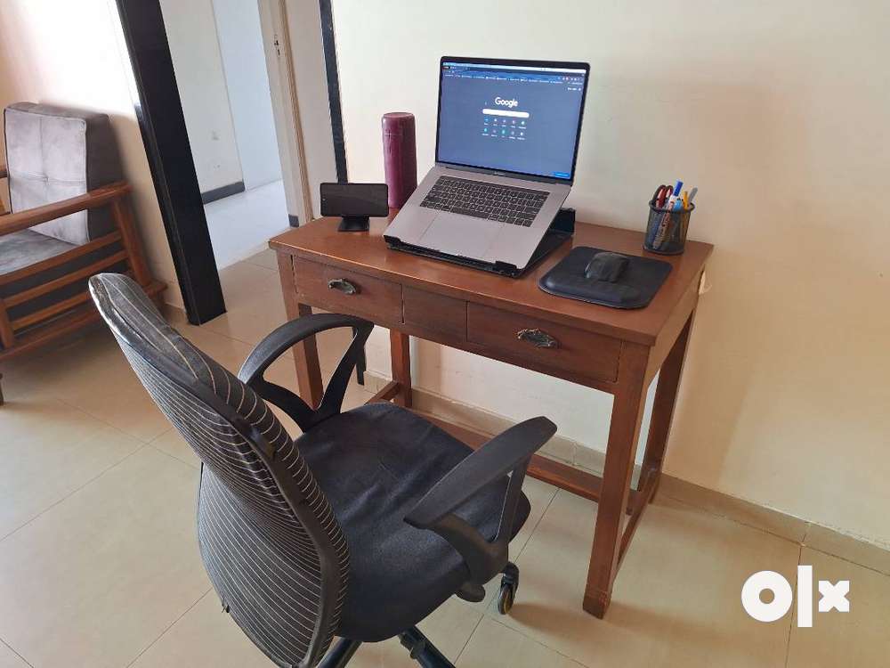 Wooden study deals chair olx