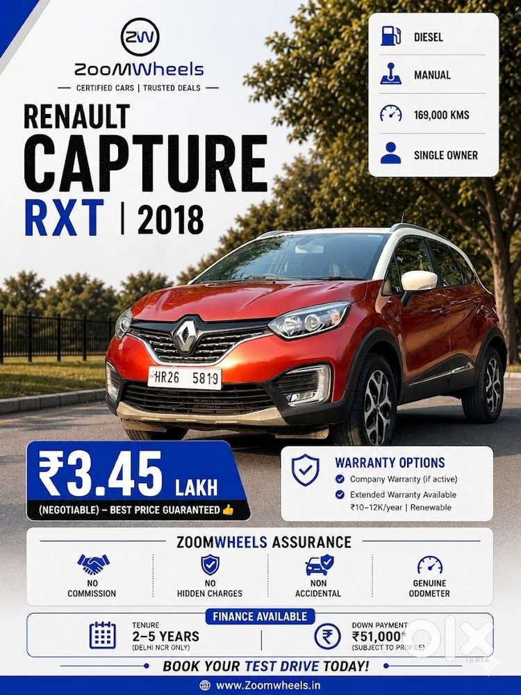 Renault Captur 1.5 Diesel Rxt, 2018, Diesel