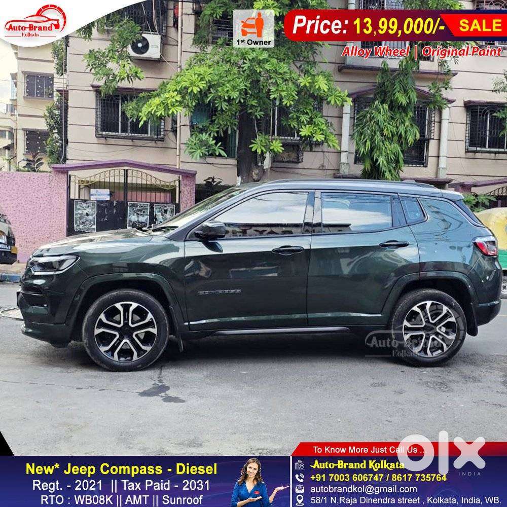 Jeep Compass 2.0 Limited Plus 4x4 Diesel At, 2021, Diesel