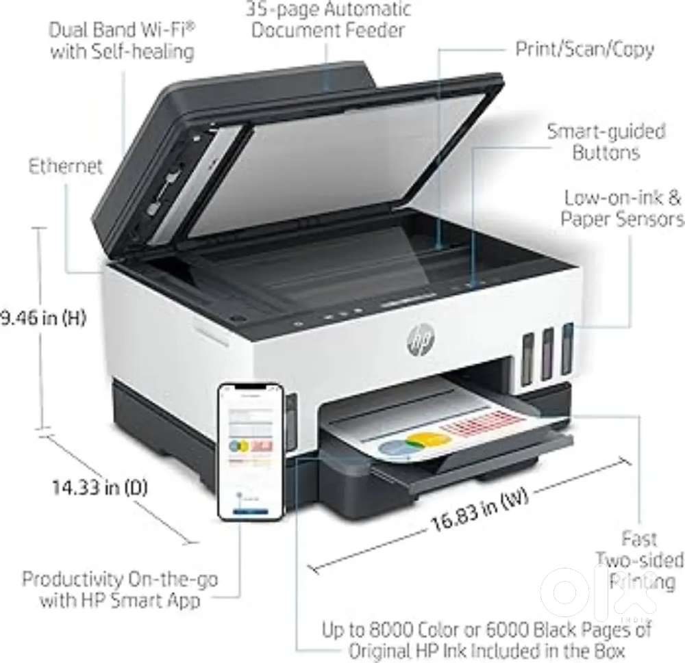 HP Smart Tank 750 Wireless All-in-One Colour Printer