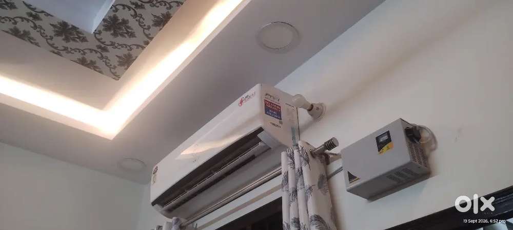 AC, FRIDGE, WASHING MACHINE, TV