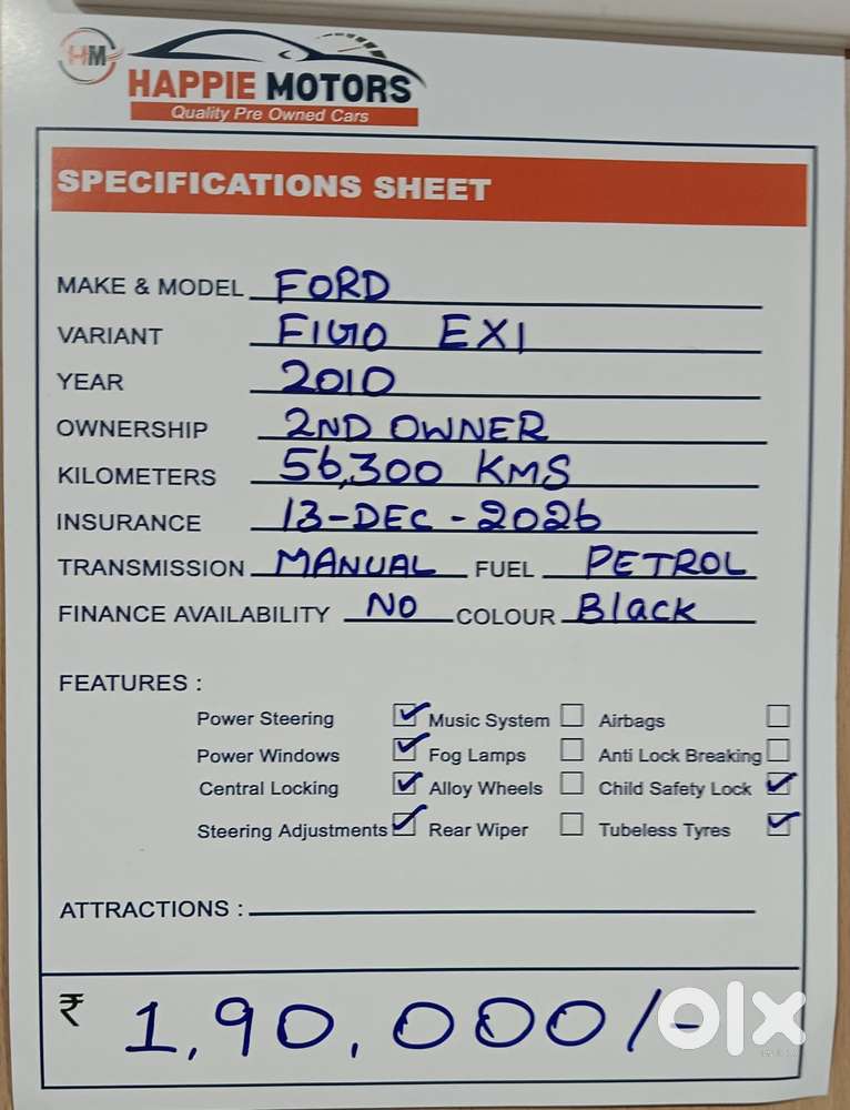 Ford Figo Petrol Exi, 2010, Petrol