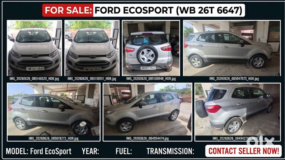 2015 Ecosport Diesel (trend) - Single Owner, New Tyres, Excellent Fe