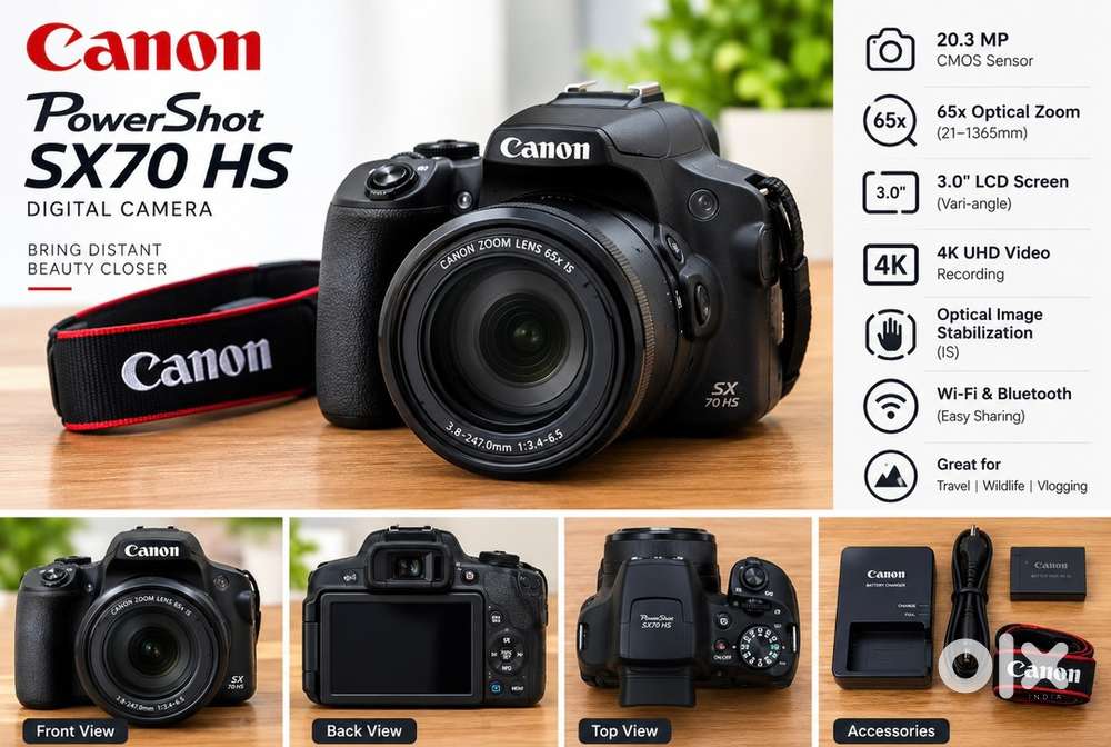 Canon PowerShot SX70 HS Camera for Sale