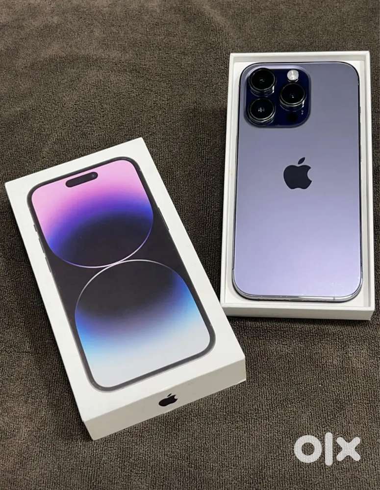 IPHONE 14PRO 256GB DEEP PURPLE COLOR IN VERY GOOD CONDITION WITH BOX