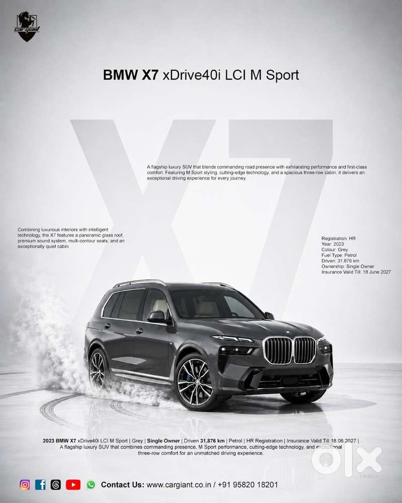 Bmw X7 3.0 Xdrive 40i M Sport, 2023, Petrol