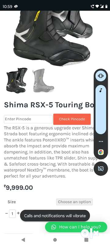 Yamaha riding boots sales