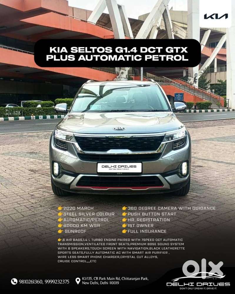 Kia Seltos Gtx Dct, 2020, Petrol