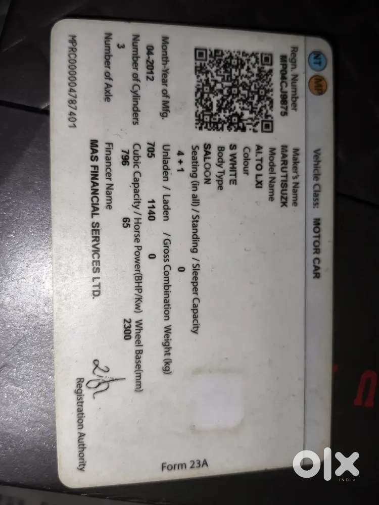 Maruti Suzuki Alto 2012