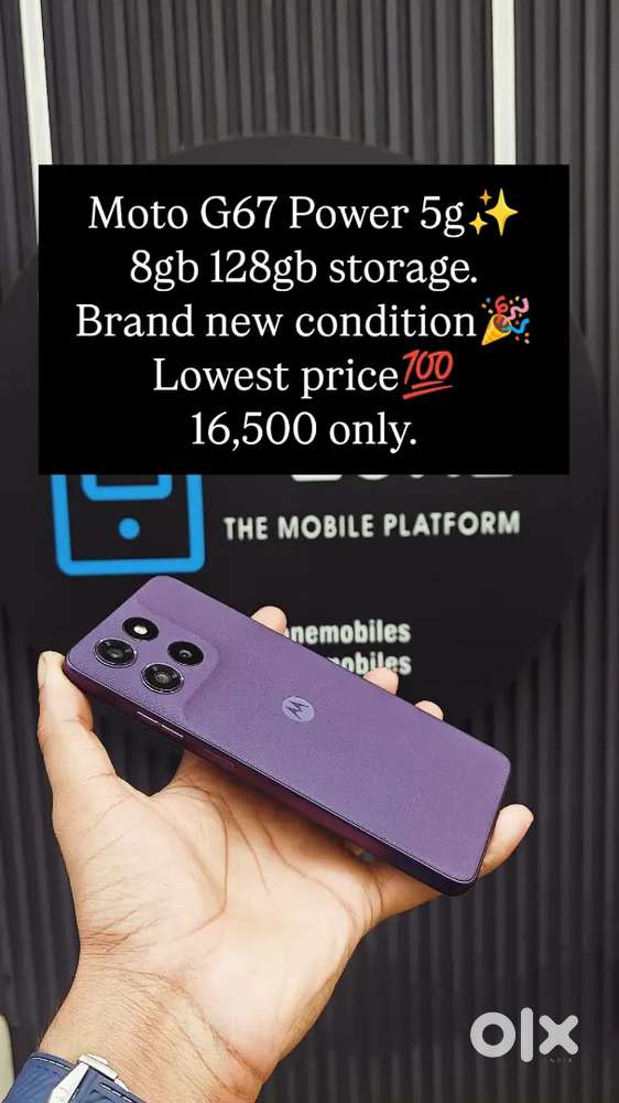 Moto g67 power 5g 8gb 128gb storage brand new condition at safezone mo