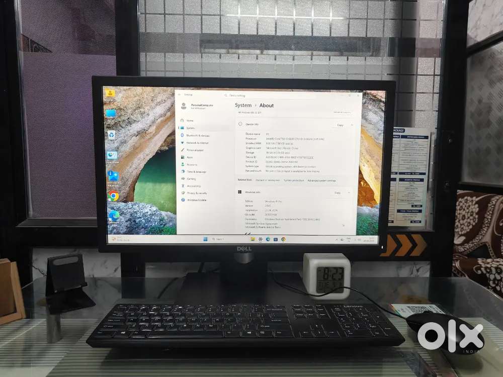 HP PRODESK CPU I5 6TH GEN + Dell 24 inch Monitor + Wireless Lenovo KB