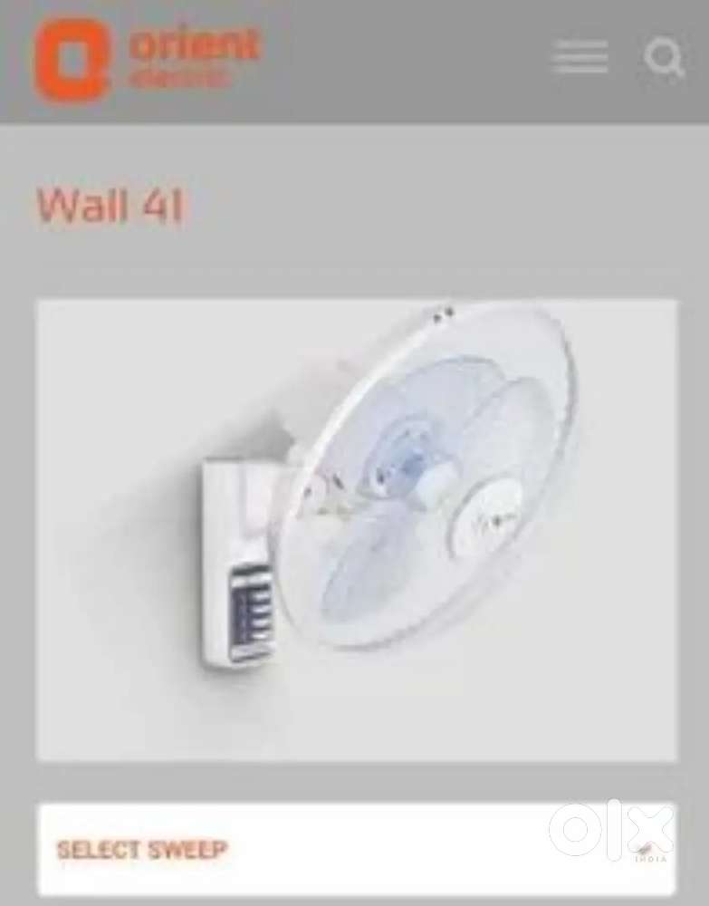 Orient wall mount fan