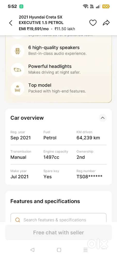 Hyundai Creta Petrol 2021