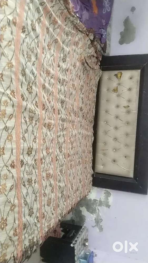 Used Bed with beautiful headboard