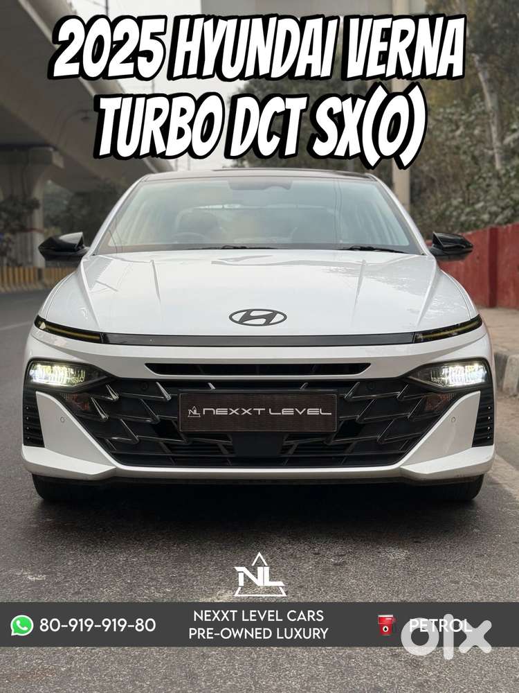 Hyundai Verna Sx (o) 1.5 Turbo Petrol Dct, 2025, Petrol